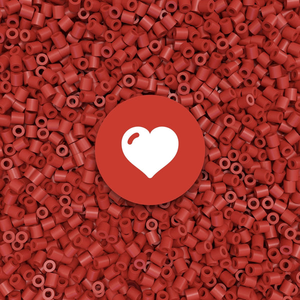 Heart red<br/>beads #05